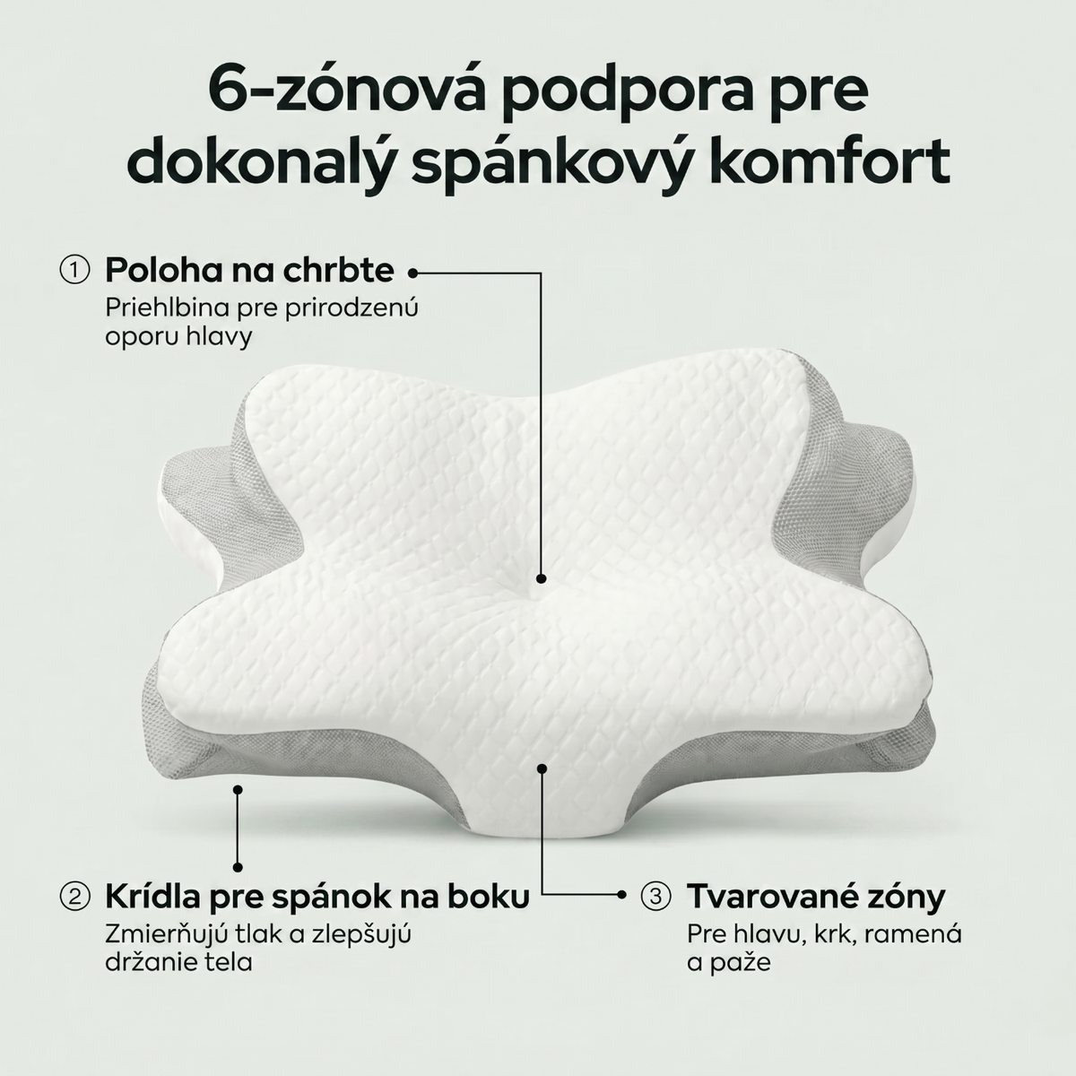 LEVOS™ KRČNÝ VANKÚŠ